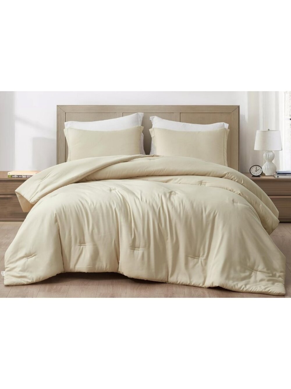 Oversized King 3-Piece Lightweight Cooling Comforter Set - Soft Bamboo Blend